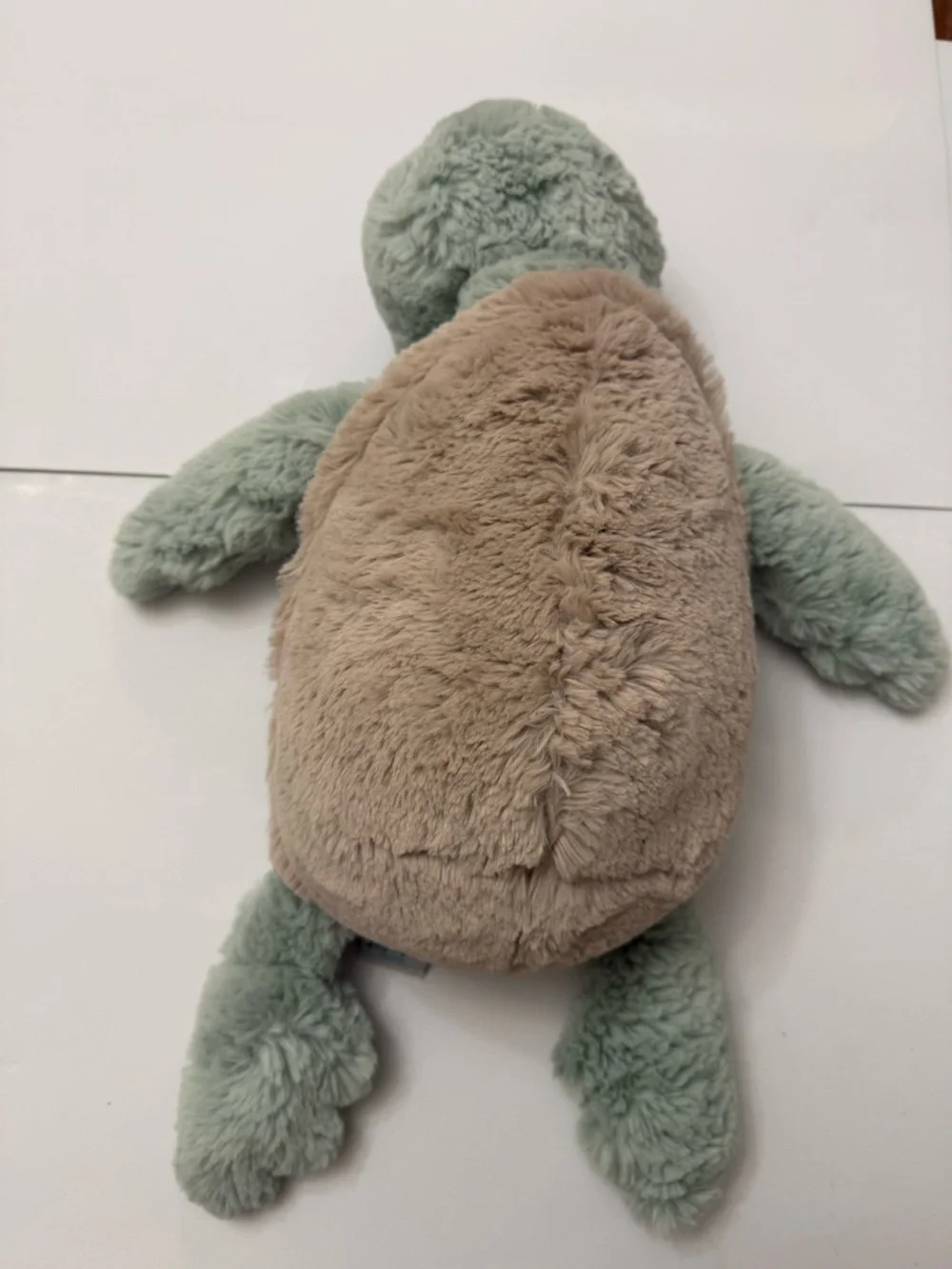 Jellycat Sage Green and Beige Plush Turtle Stuffed Animal - Picture 4 of 5